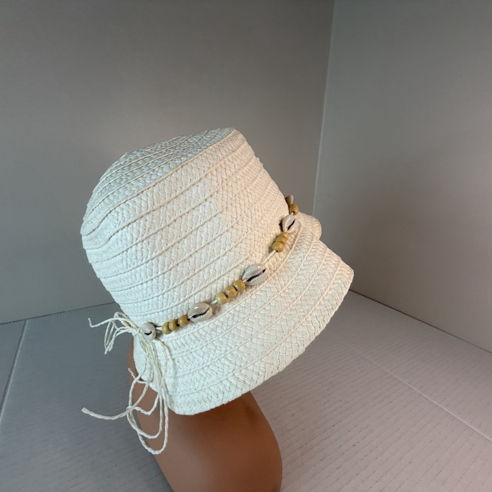 Sun N Sand Headwear Beach Bucket Hat Seashell Comfort Band Size OS - Picture 6 of 16